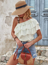 temperament commuting irregular ruffled halter top